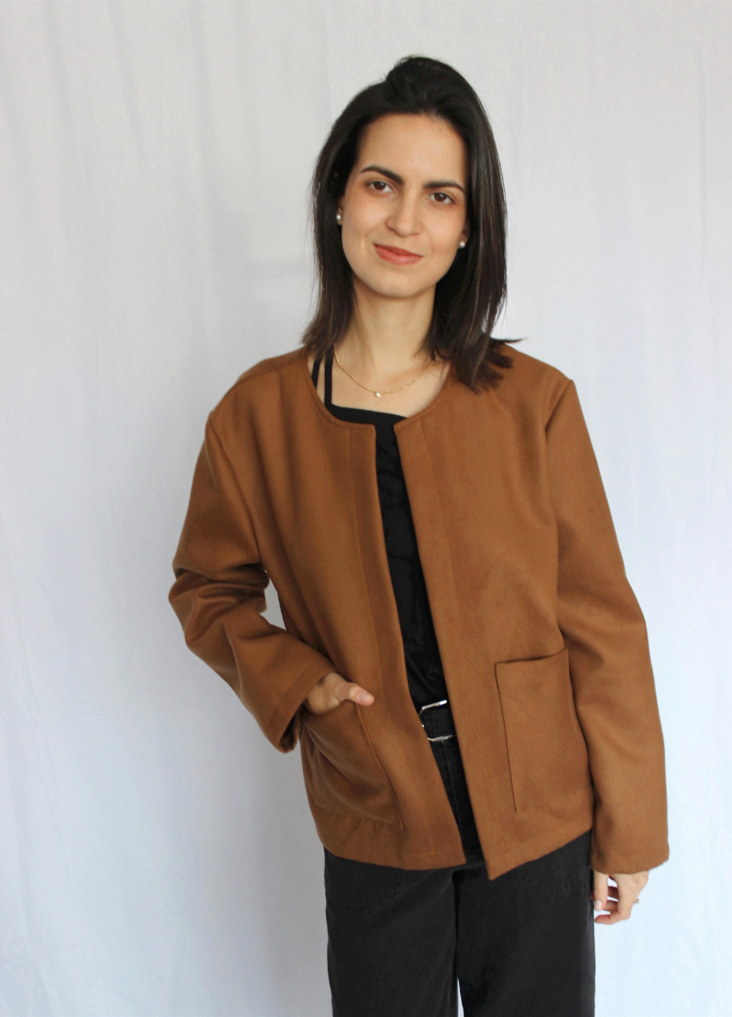 Saco Michela Camel