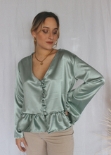 Cargar imagen en el visor de la galería, Blusa Eliza - Esmeralda
