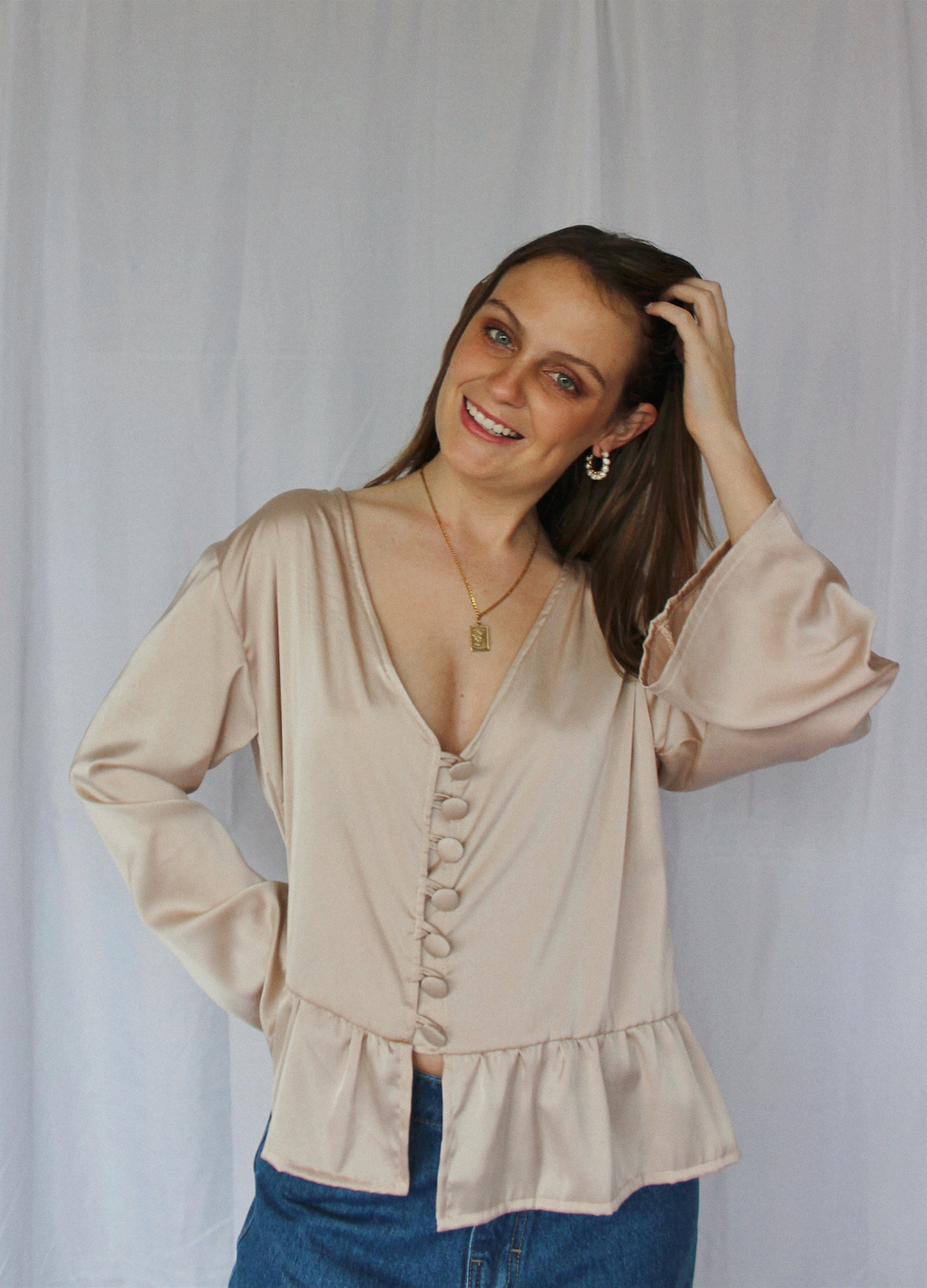 Blusa Eliza - Champagne