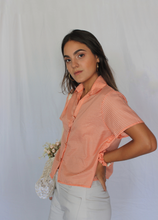 Cargar imagen en el visor de la galería, Blusa Maia - Vichy Naranja
