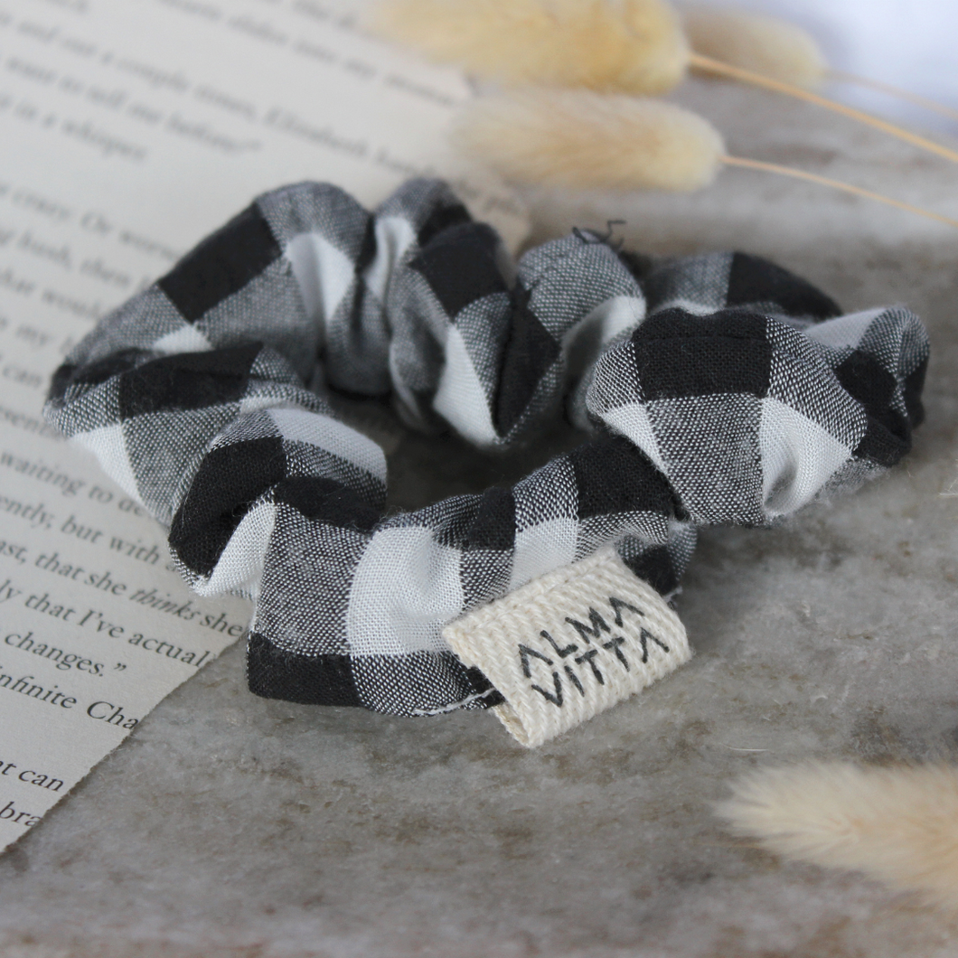 Scrunchie Vichy Negro